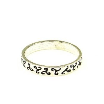 Keltischer Silberring Triskele klein -13033