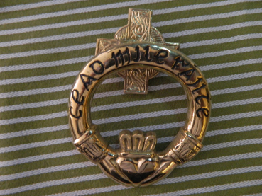 Preview: Brass Door Knocker "Claddagh"  CEAD MILE Failte