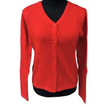 Damen V-Ausschnitt Pashmina Jacke rötlich -HWPC007