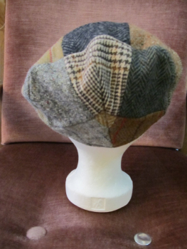 Patch Cap/ Flicken Mütze/ Tweed Mütze S