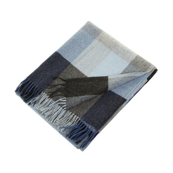 Avoca irish Lambswool Blanket "Denim"