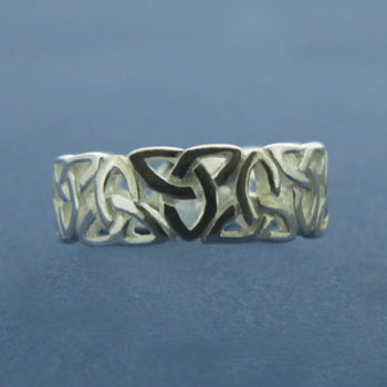 Keltischer Silberring Trinity Knoten -13040