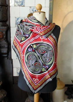 Celtic Silk Scarf "Fox"