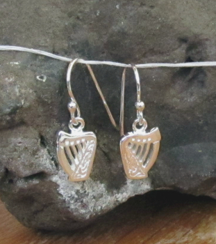 Celtic Earrings / Irische Keltische Ohrringe Harp