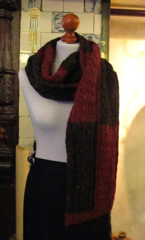 Aran Fashion Wool Scarf Intarsia
