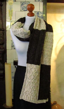 Aran Mode Woll Schal Intarsia