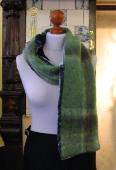 Mohair Schal mit Samt 1172 / 602