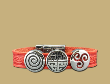 Lederarmband rot AOIFE