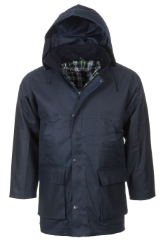 Traditional Gewachste Baumwolljacke navy