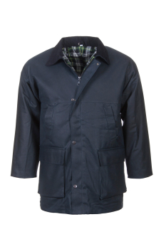 Traditional Gewachste Baumwolljacke navy