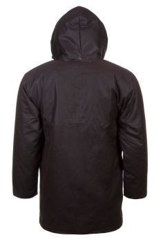 Ungefütterte leichte Herren Wachsjacke -braun
