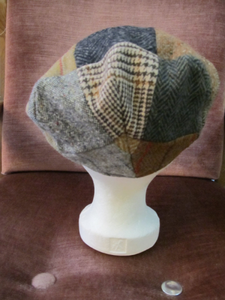 Patch Cap/ Flicken Mütze/ Tweed Mütze S