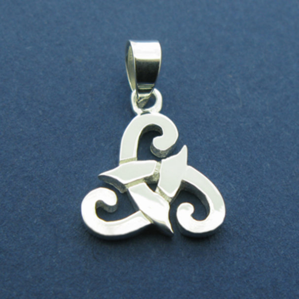 Celtic Tribal Spiral Pendant with Chain