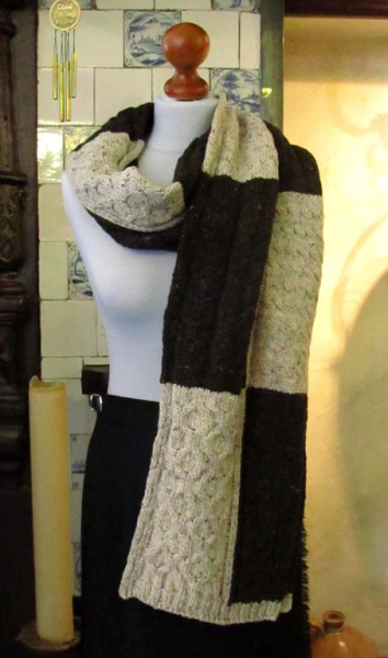 Aran Mode Woll Schal Intarsia