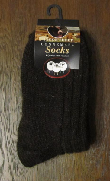 Jakob Sheep Connemara Socks -dunkelbraun 05