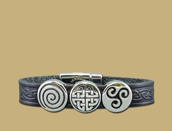 Lederarmband schwarz AOIFE