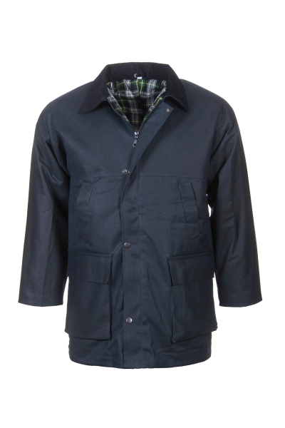Traditional Gewachste Baumwolljacke navy