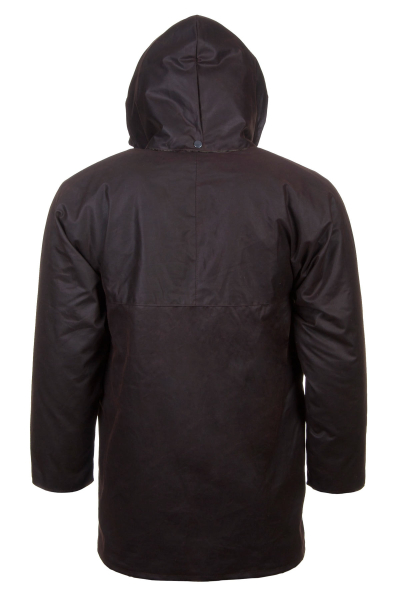Ungefütterte leichte Herren Wachsjacke -braun