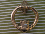 Brass Door Knocker "Claddagh"