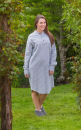 Flannel Nightshirt LV 2 -Blue/Ivory Stripe